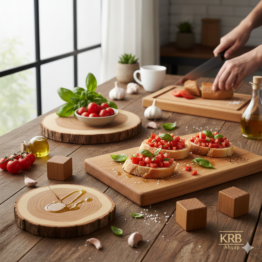 Ahşap Kesme Tahtasında Lezzet Sanatı: Adım Adım Bruschetta Tarifi