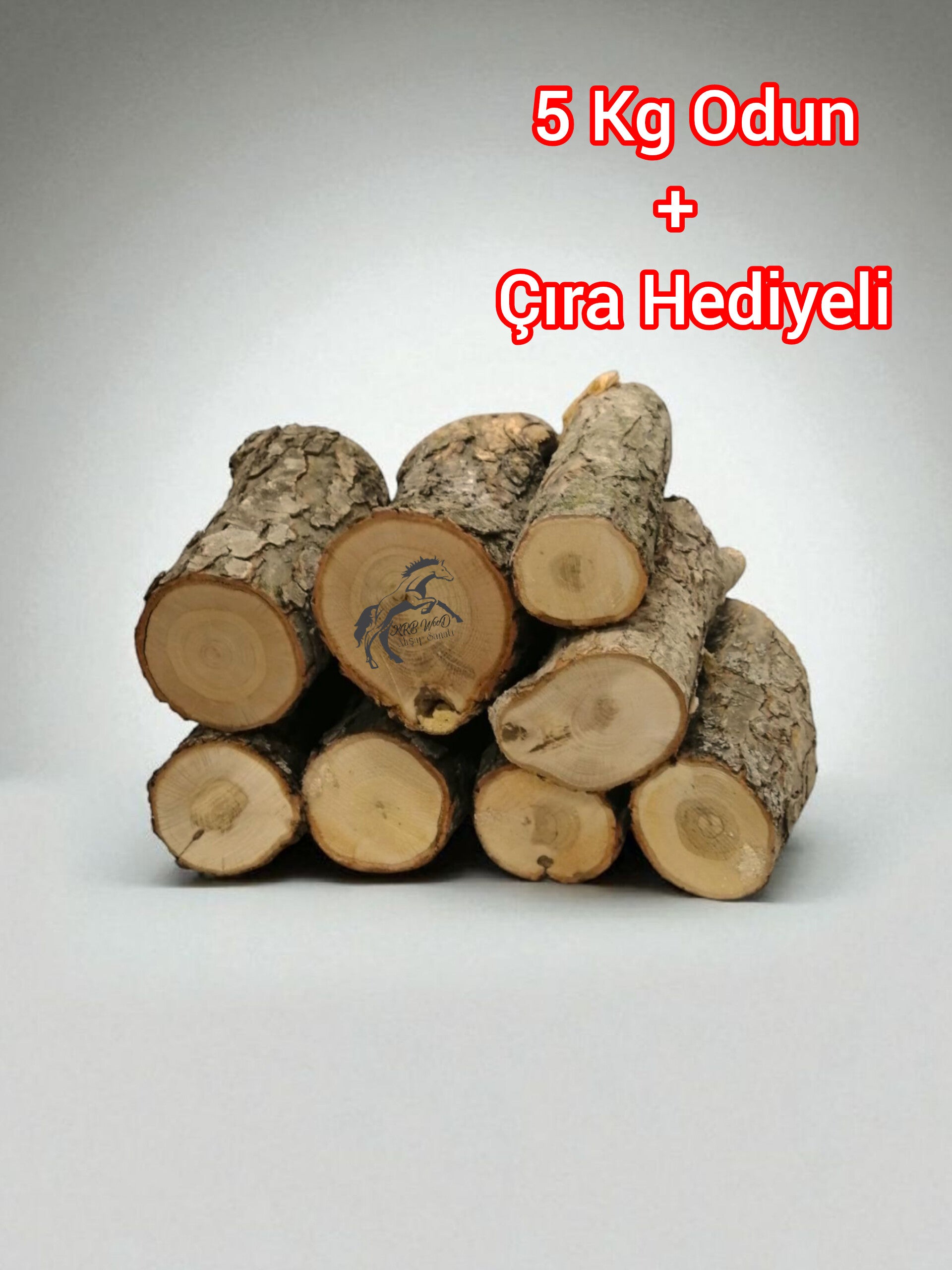 1. Sınıf Kaliteli Şömine Odunu, Soba Odunu, Meşe 5 Kg Odun + Tutuşturma Çırası Hediyeli