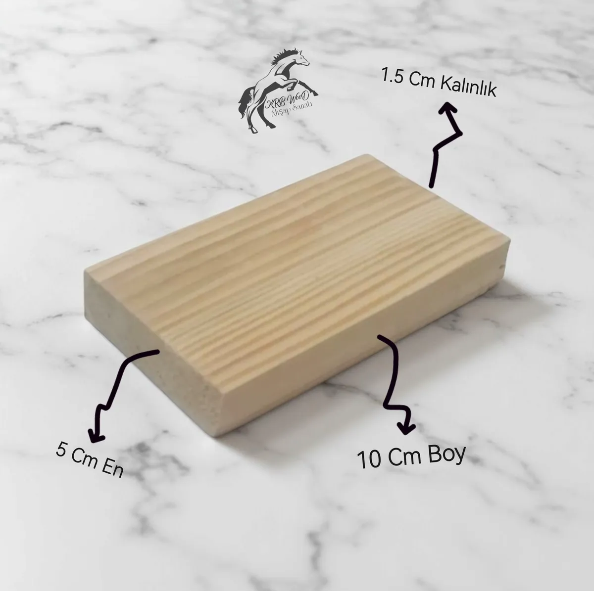 Ahşap Blok, Ahşap Tahta, Hobi İşleri, El İşleri İçin Zımparalı Temiz 10x5 Cm