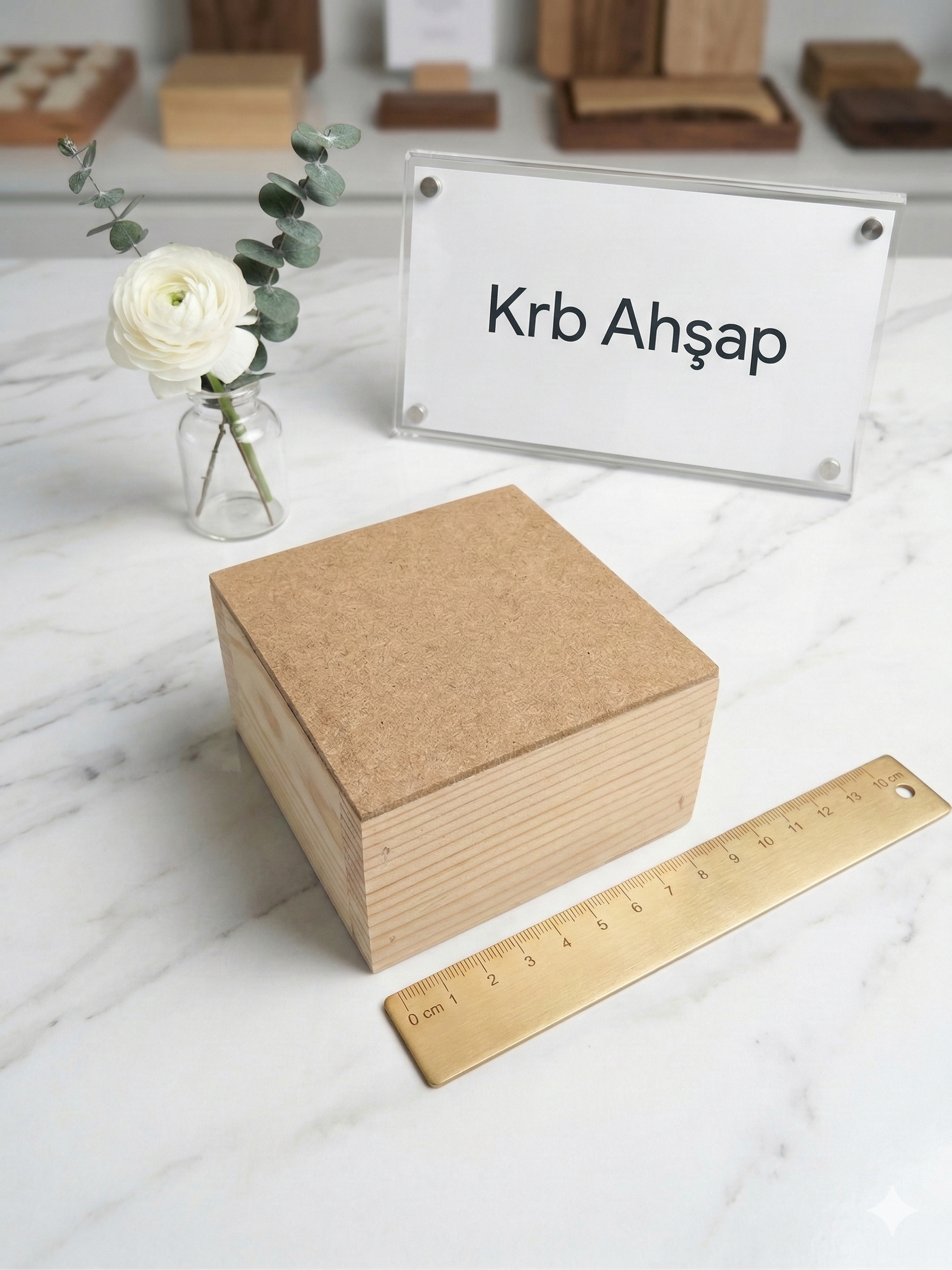 Boyanabilir Ham Ahşap Kutu, Ahşap Kutu Boyama İçin