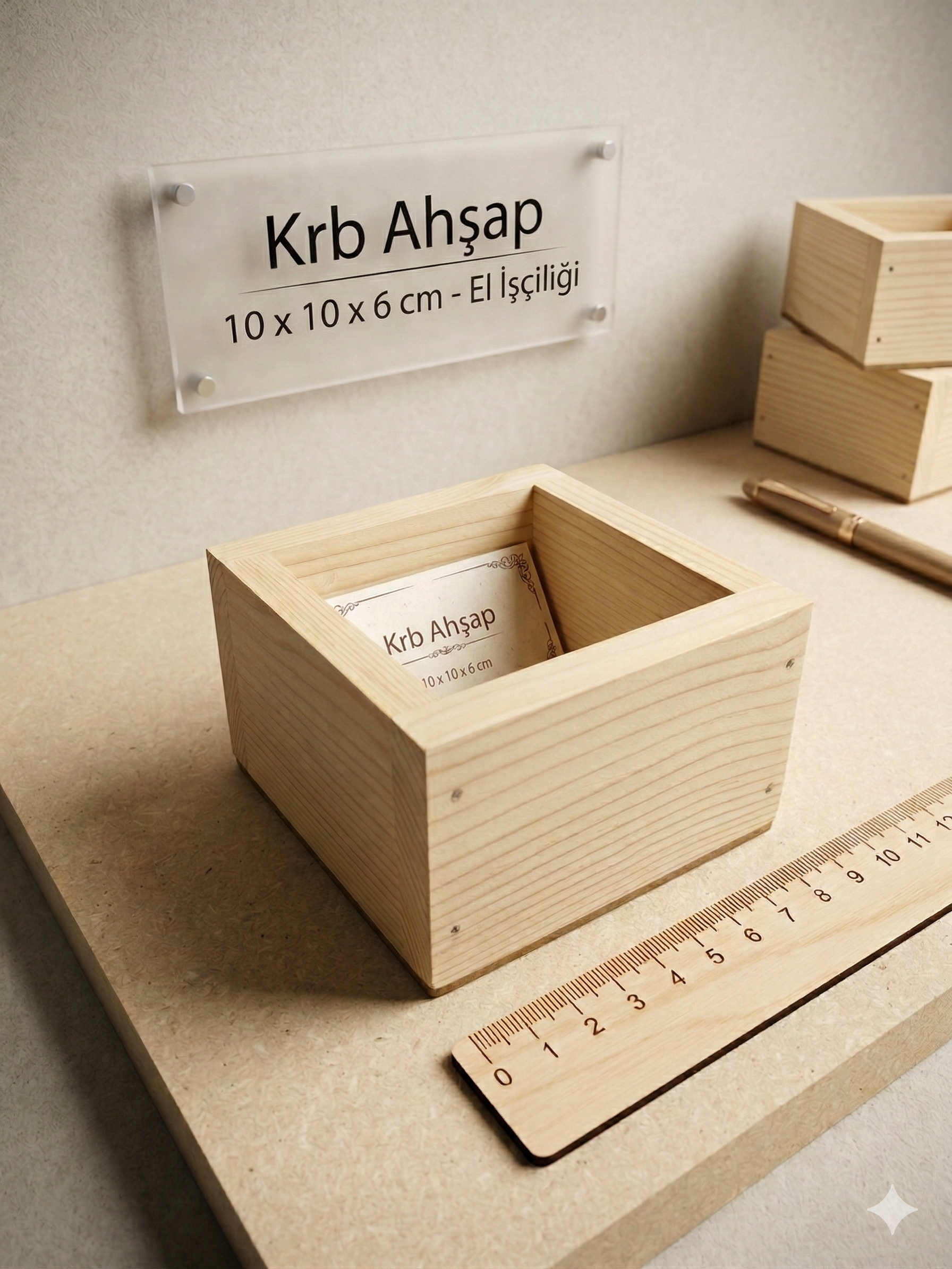 Boyanabilir Ham Ahşap Kutu, Ahşap Kutu Boyama İçin