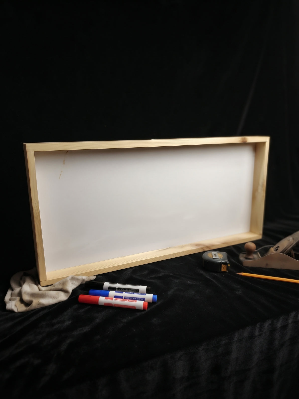 Ahşap Pano, Ham Ahşap Boyanabilir Pano 50x20 Cm Ahşap Çerçeve