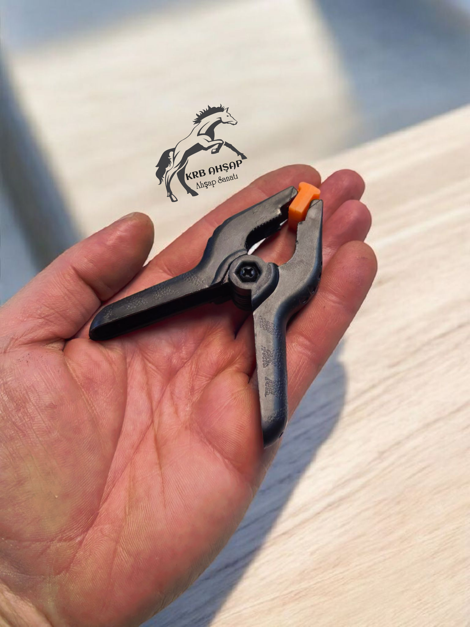 2 Adet Plastik Mini İşkence, Pens, Ahşap Sıkıştırma