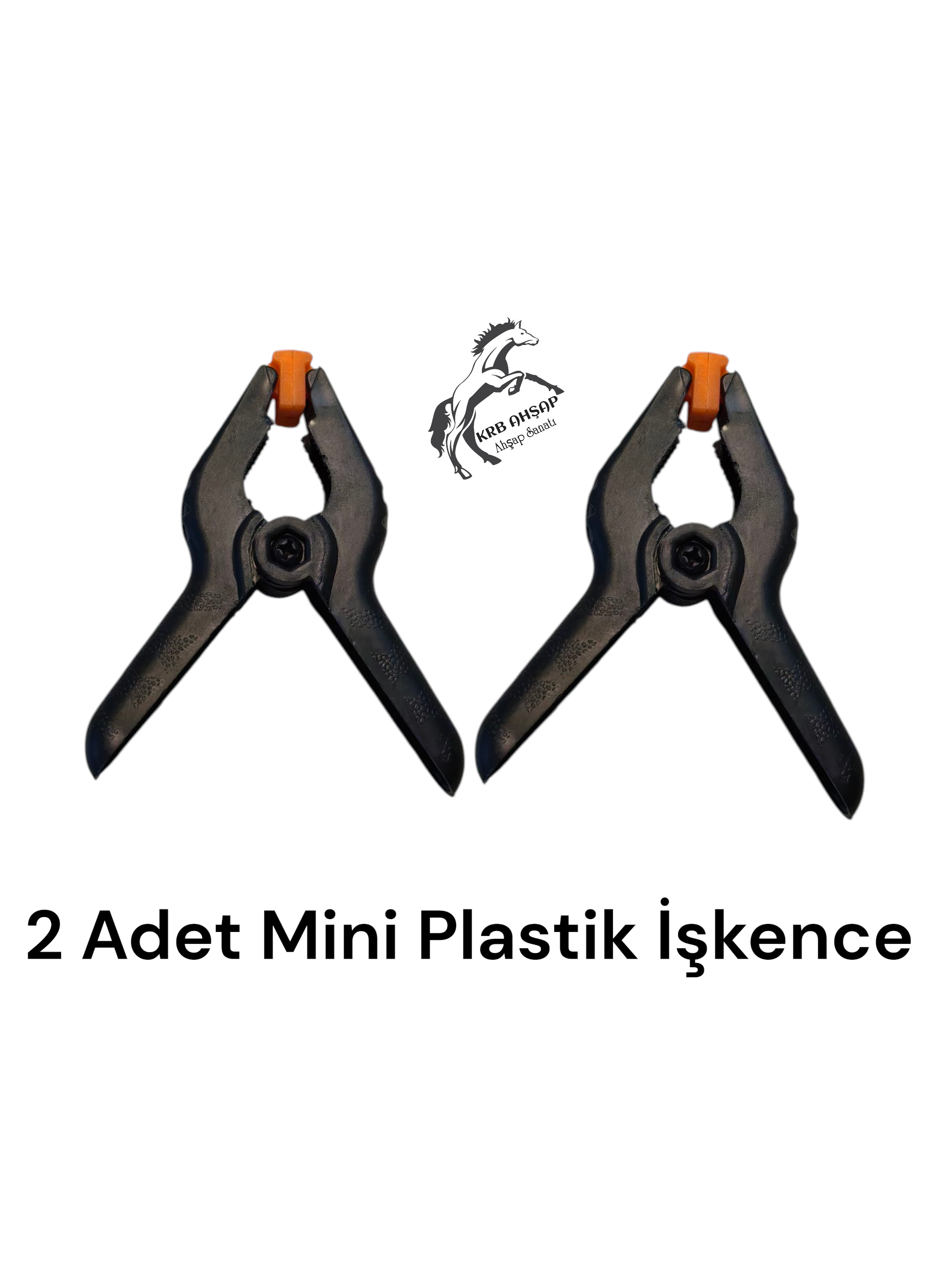2 Adet Plastik Mini İşkence, Pens, Ahşap Sıkıştırma