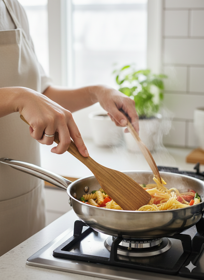 Ahşap Spatula, 2 Adet El Yapımı Doğal Spatula Seti