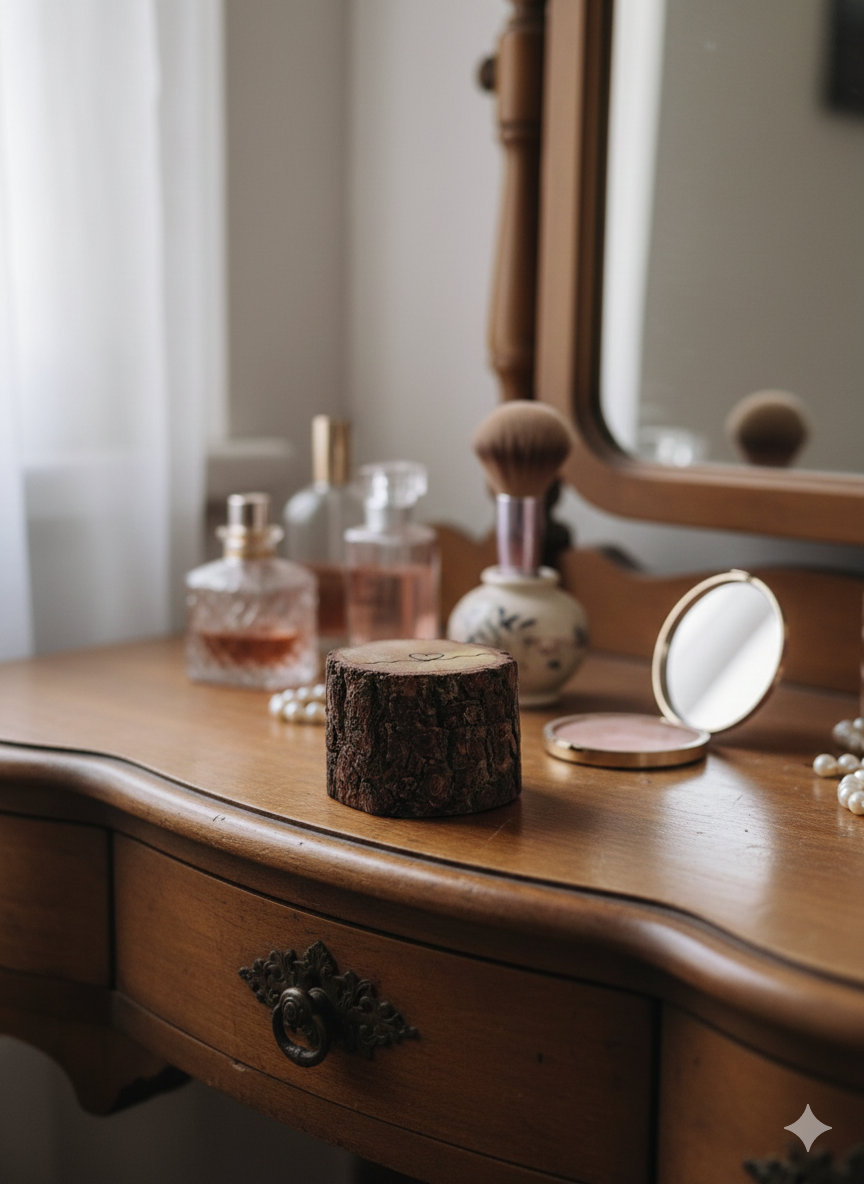 Dekoratif Takı Kutusu, Küpe Kutusu, Yüzük Kutusu, Söz Nişan Yüzüğü İçin Ahşap Kutu