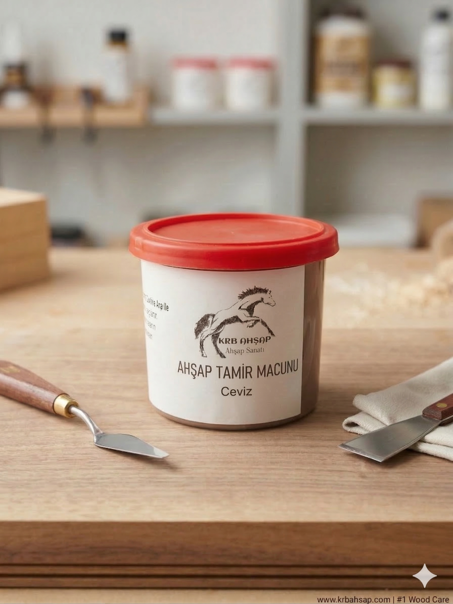 Kahverengi Ahşap Tamir Macunu, Çatlak Tamir Dolgusu Ceviz